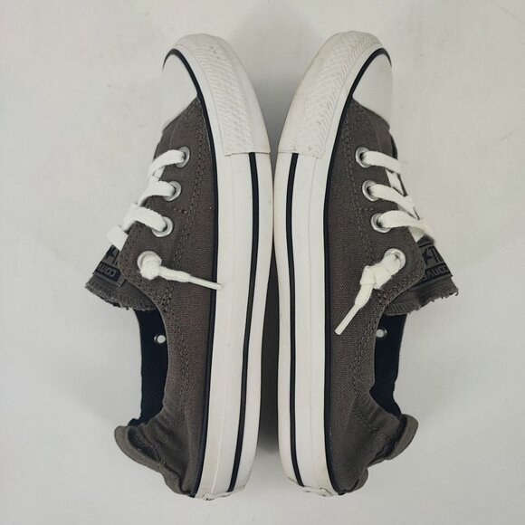 Converse Women's Chuck Taylor All Star Gray Canvas Shoes Size 7 - Picture 6 of 9